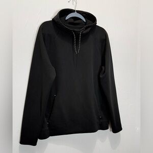 Old Navy Active Black Dynamic Fleece Elastic Pullover Hoodie